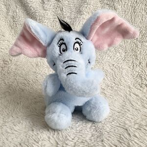 Palm Pals Aurora Dr Seuss Elephant Horton 6" Plush Stuffed Animal Bean Bag